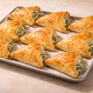 Empanadas de hojaldre con espinacas y queso crema (paquete de 6 unidades)